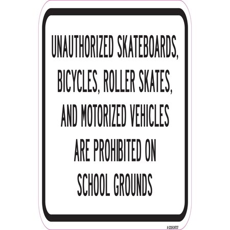 SIGNMISSION Safety Sign, 12 in Height, Aluminum, 18 in Length, 24737 A-1218-24737